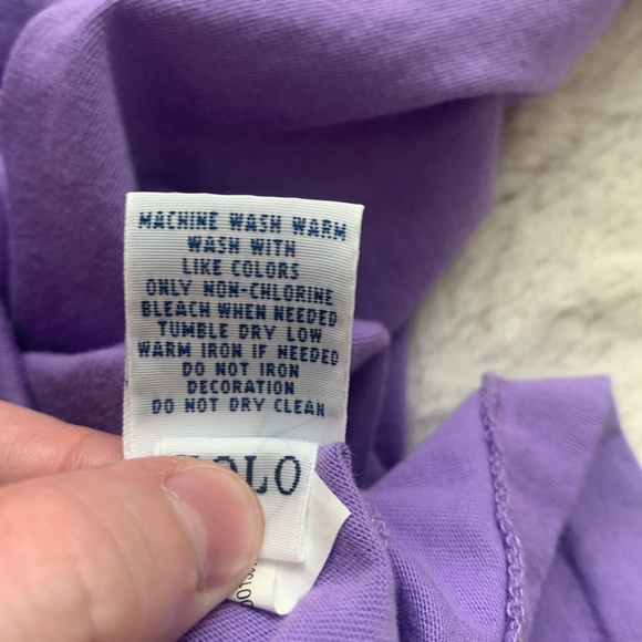 Polo by Ralph Lauren Purple Short Sleeve T Shirt- Size Large - Picture 9 of 10